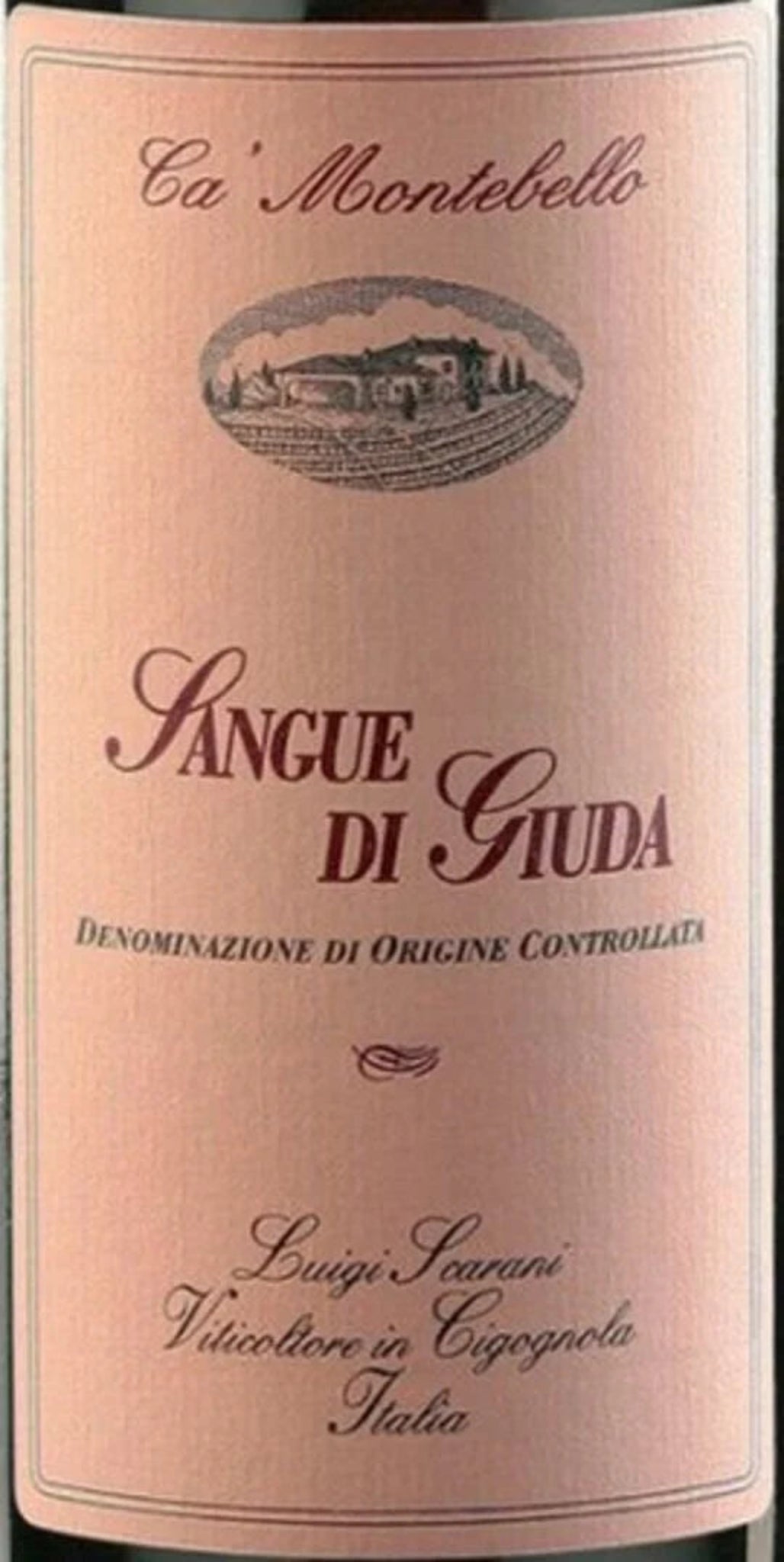 Ca Montebello di Luigi Scarani, Sangue di Giuda dell'Oltrepo Pavese