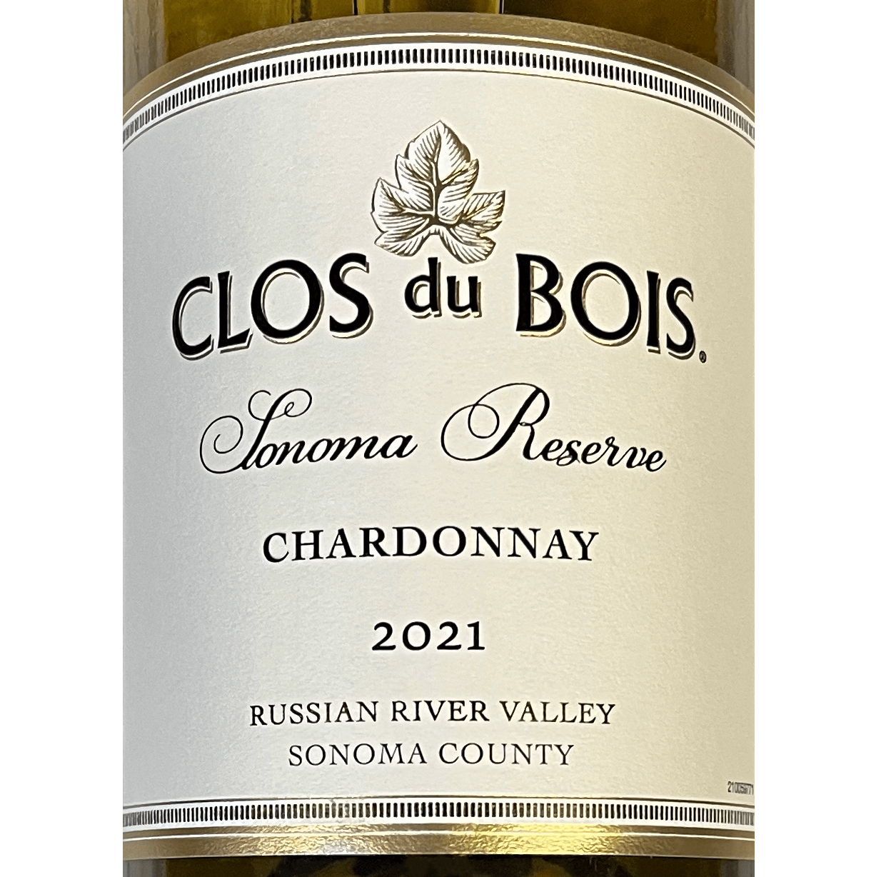 #081 - 2021 Clos Du Bois Reserve Chardonnay White