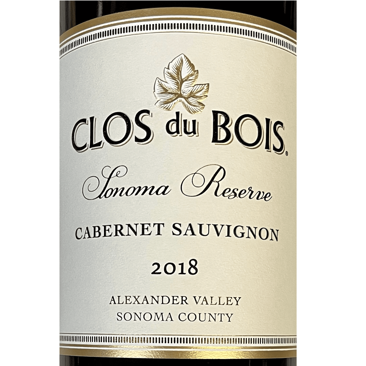 #082 - 2021 Clos Du Bois Reserve Cabernet Sauvignon Red