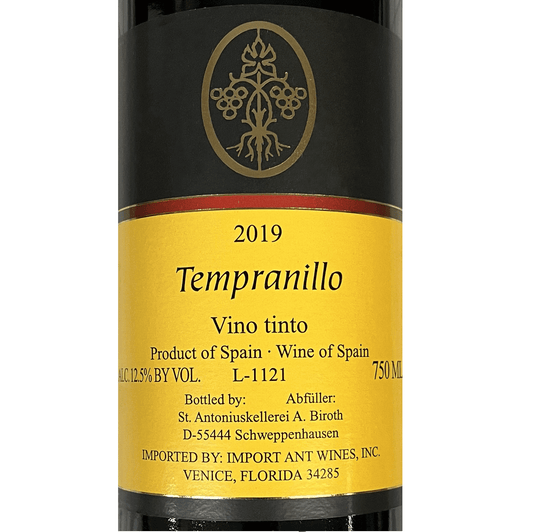 #083 - 2019 Tempranillo Vino Tinto